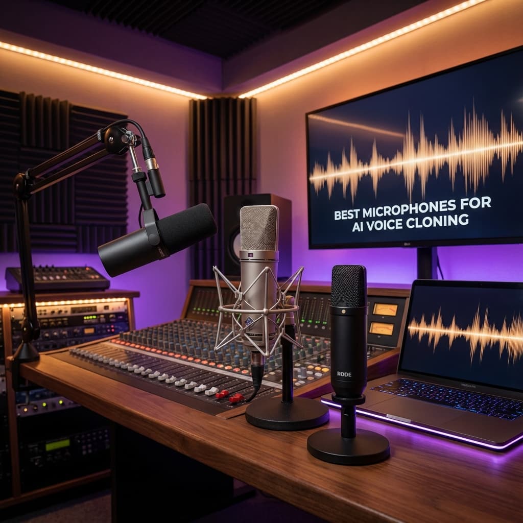 Professional Microphones Studio Setup