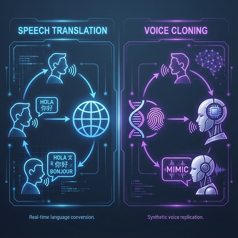 Speech Translation vs Voice Cloning: What's the Difference?